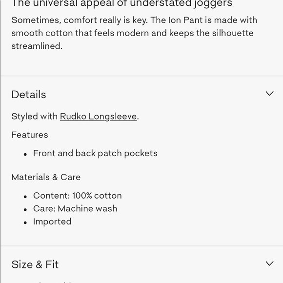 Aritzia Cubu Cargo pants/joggers - Picture 2 of 3